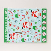 Baseball Christmas Holiday ジグソーパズル (横)