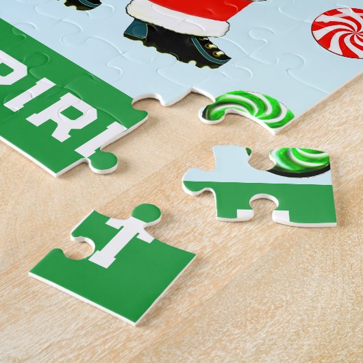 Baseball Christmas Holiday ジグソーパズル (側面)