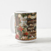 Baseball Christmas themed for player  コーヒーマグカップ (正面左)