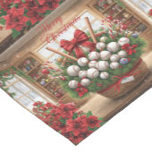 Baseball Christmas themed for player ショートテーブルランナー (コーナー)