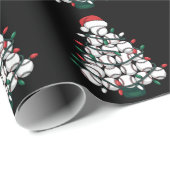 Baseball Christmas Tree Santa Sports ラッピングペーパー (ロールコーナー)