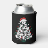 Baseball Christmas Tree Santa Sports 缶クーラー (缶正面)