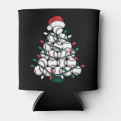 Baseball Christmas Tree Santa Sports 缶クーラー (正面)