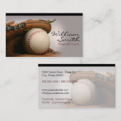 Baseball Coach Business Card 名刺 (正面/裏面)