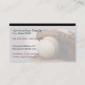 Baseball Coach Business Card 名刺 (裏面)