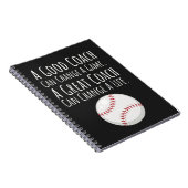 Baseball Coach Gift Ideas Keepsake From Team Sport ノートブック (右側)
