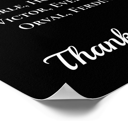 Baseball coach gift with team photo ポスター (角)