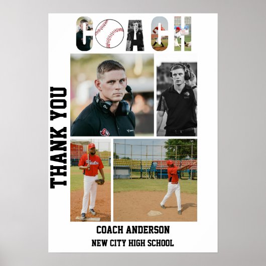 Baseball Coach Senior Night Graduation  ポスター (正面)