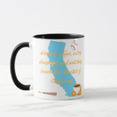 Baseball, coffee and donuts in California マグカップ (左)