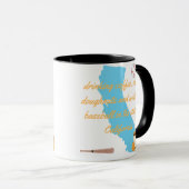 Baseball, coffee and donuts in California  マグカップ (正面右)