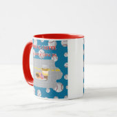 Baseball, coffee and donuts in the state of Iowa マグカップ (正面左)