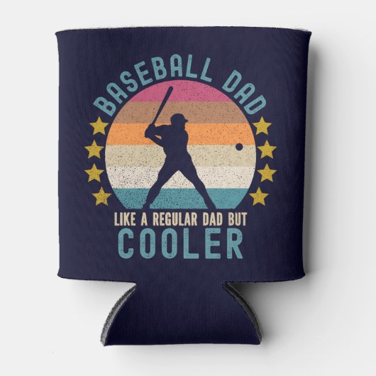 Baseball Dad Like a Regular Dad But Cooler 缶クーラー (正面)