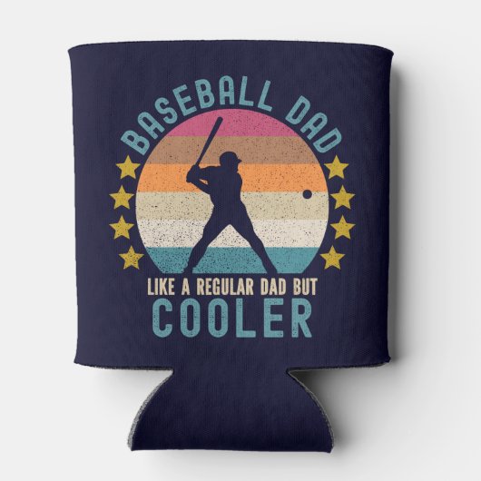 Baseball Dad Like a Regular Dad But Cooler 缶クーラー (裏面)