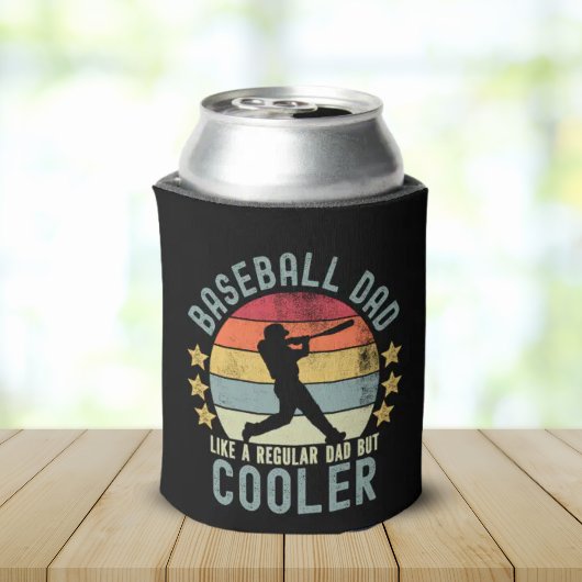 Baseball Dad Like a Regular Dad But Cooler Funny  缶クーラー