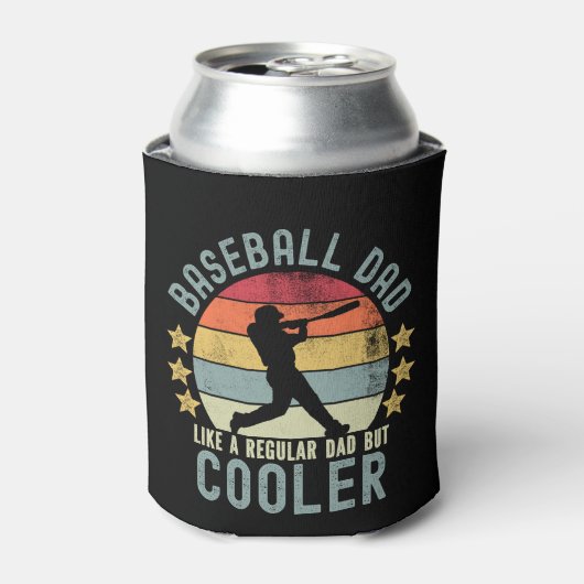 Baseball Dad Like a Regular Dad But Cooler Funny 缶クーラー (缶正面)