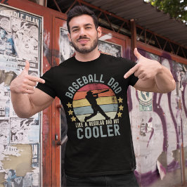 Baseball Dad Like a Regular Dad But Cooler Funny  Tシャツ