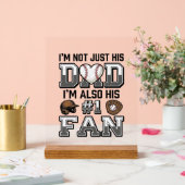 Baseball Dad Number 1 Fan Vintage Shirt Design_1 アクリルサイン (ウェディング)