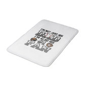 Baseball Dad Number 1 Fan Vintage Shirt Design_1 バスマット (アングル)