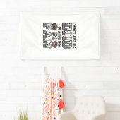 Baseball Dad Number 1 Fan Vintage Shirt Design_1 横断幕 (インサイチュ)