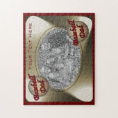 Baseball Dad Photo Template Puzzle ジグソーパズル (縦)