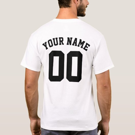 Baseball Dad Team Custom Name Number  Tシャツ (裏面)