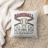 Baseball Dad Vintage Engraving Shirt Design_1 クッション (ブランケット)