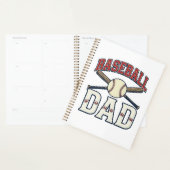 Baseball Dad Vintage Engraving Shirt Design_1 プランナー手帳 (ディスプレー)