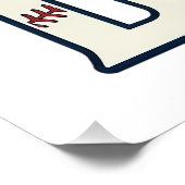 Baseball Dad Vintage Engraving Shirt Design_1 ポスター (コーナー)