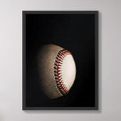 Baseball Dark Textured Minimalist ポスター
