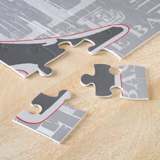 Baseball Design Jigsaw Puzzle ジグソーパズル (側面)