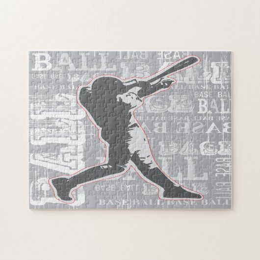 Baseball Design Jigsaw Puzzle ジグソーパズル (横)