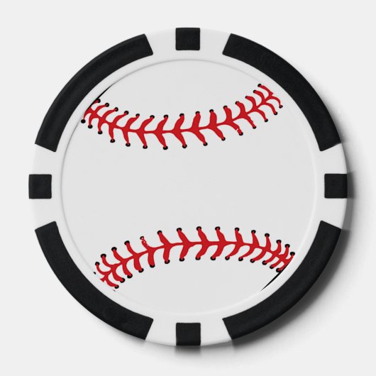 Baseball Design Poker Chips ポーカーチップ (正面)
