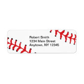 Baseball Design Return Address Labels ラベル (正面)