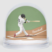 Baseball Design Snow Globe (正面)