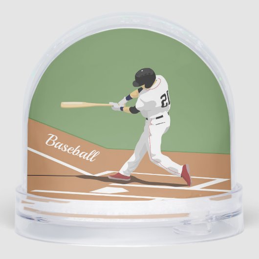 Baseball Design Snow Globe (裏面)