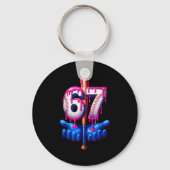 Baseball Drip 6 7 Number 67 Six Seven Meme Mens Bo キーホルダー (正面)
