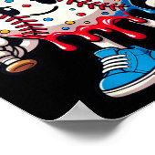 Baseball Drip Baseball Life Style 101 Apparel Yout ポスター (角)