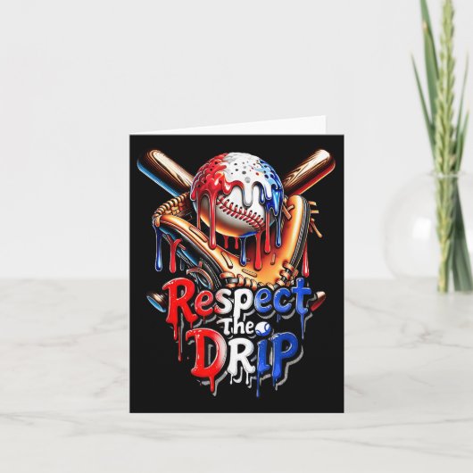 Baseball Drip Boys Home Plate Respect The Drip 4th カード (正面)