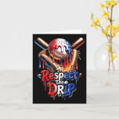Baseball Drip Boys Home Plate Respect The Drip 4th カード (黄色い花)