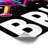 Baseball Drip Funny Bruh Ice Cream Dripng Matching ポスター (角)