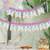 Baseball Drip Happy Birthday バンティングフラッグ