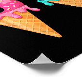 Baseball Drip Ice Cream 67 Baseball Lifestyle 101  ポスター (角)