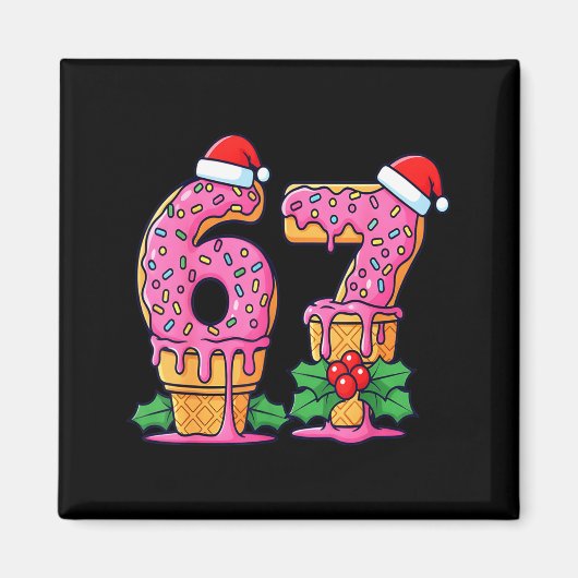 Baseball Drip Ice Cream 67 Baseball Lifestyle 101  マグネット (正面)