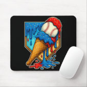 Baseball Drip Ice Cream 6 7 Number 67 Six Seven Me マウスパッド (マウス)