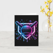 Baseball Drip Ice Cream Bat Kids  カード (黄色い花)