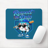 Baseball Drip Ice Cream Respect The Drip Home Plat マウスパッド (マウス)