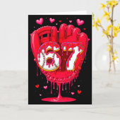 Baseball Drip Ice Cream Valentine Youth Boys Girls カード (黄色い花)