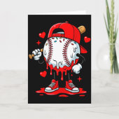 Baseball Drip Icecream Apparel Youth Boy Valentine カード (正面)