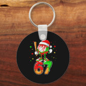 Baseball Drip Number 67 Meme Ice Cream Dripng Chri キーホルダー (正面)