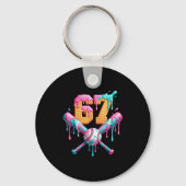 Baseball Drip Number 67 Player  キーホルダー (正面)